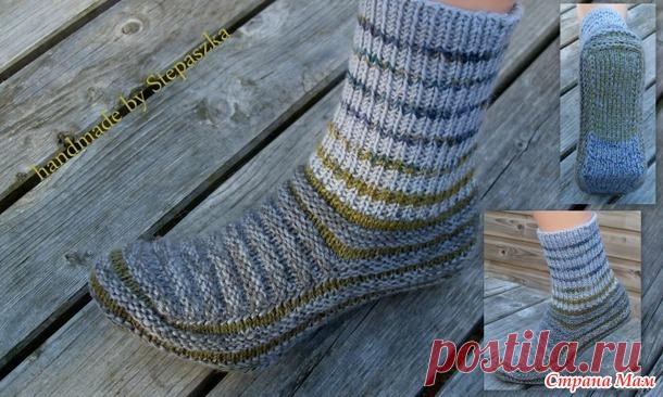 Серо-горчичные носки by Stepaszka - Вязание - Страна Мам