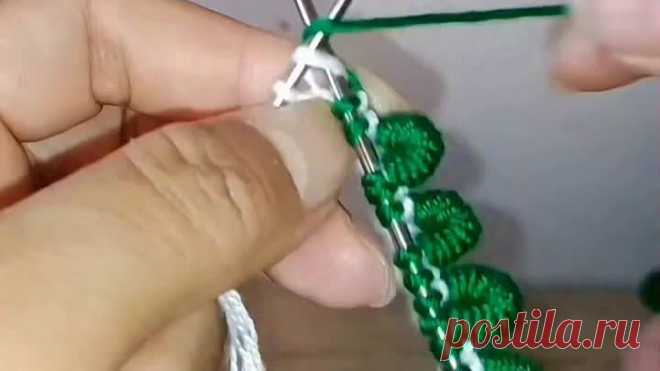 Оригинальный способ декорирования вязаного изделия