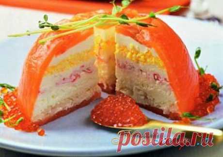 Как приготовить вкусную Закуску Рыбный «торт»