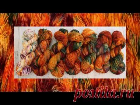 Dyepot Weekly #245 - Falling Leaves; Going Deeper into a Autumn Yarn Colorway