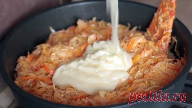 Вкусная тушеная капуста по-русски