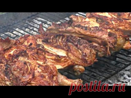 ШАШЛЫК от ДУШИ  с ЛЮБОВЬЮ на МАНГАЛЕ. КУРИЦА с ГРИБАМИ и с ОБАЛДЕННЫМ СОУСОМ.