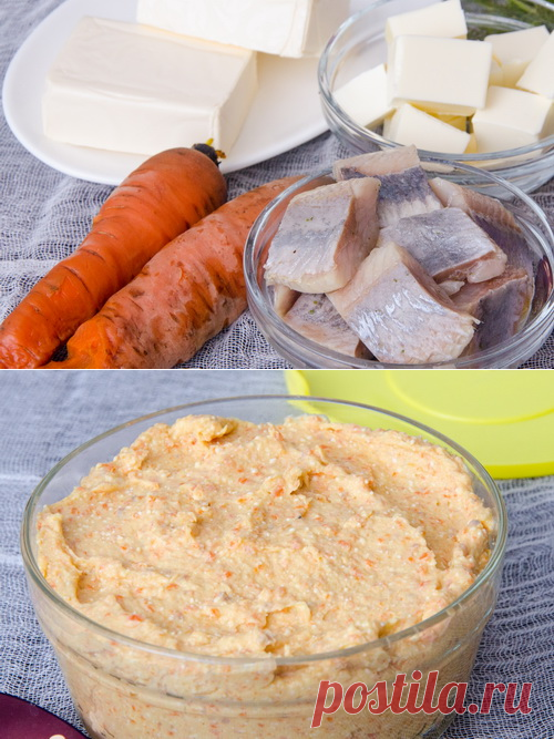 Очень вкусный паштет из селёдки, а готовится 5 минут
