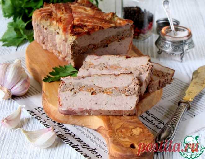 Террин из индейки с куриными сердечками - кулинарный рецепт