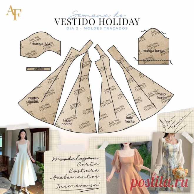 Chegamos no 2° dia da nossa maratona! Vamos fazer estes três vestidos fabulosos utilizando a mesma modelagem. Quer aprender também? Ainda dá tempo! Clique no link da bio ou comente 