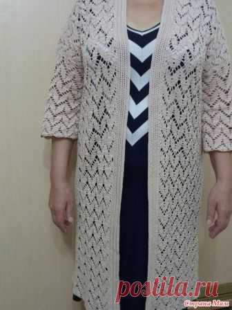 . Кардиган крючком из хлопка Здравствуйте,дорогие Странамамочки! Я к вам с новым кардиганом! Связала по МК Ольги Варламовой,наверняка все видели на ютубе!