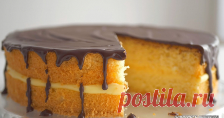 Бостонский кремовый торт/пирог/Boston cream pie