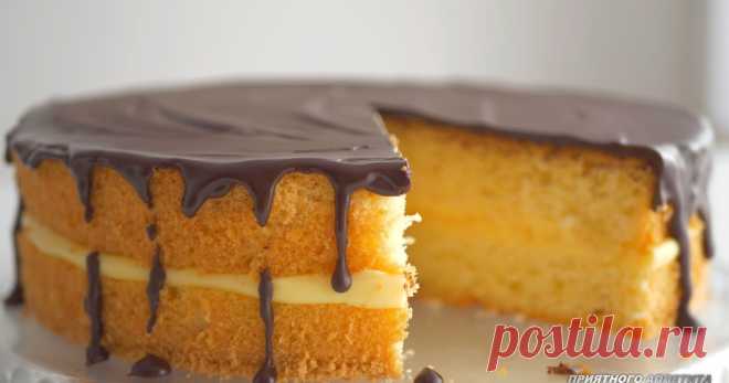 Бостонский кремовый торт/пирог/Boston cream pie