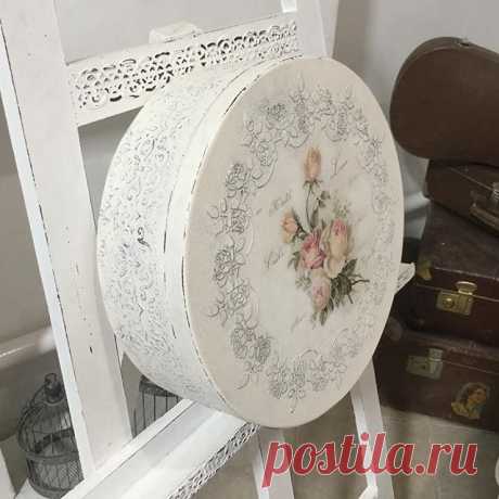 Короб для хранения большой.#декупажназаказ#шкатулкадляхранения#декупаж#декупажкороба#декупажкраснодар#краснодардекупаж#руснаяработа#купитьшкатулку#