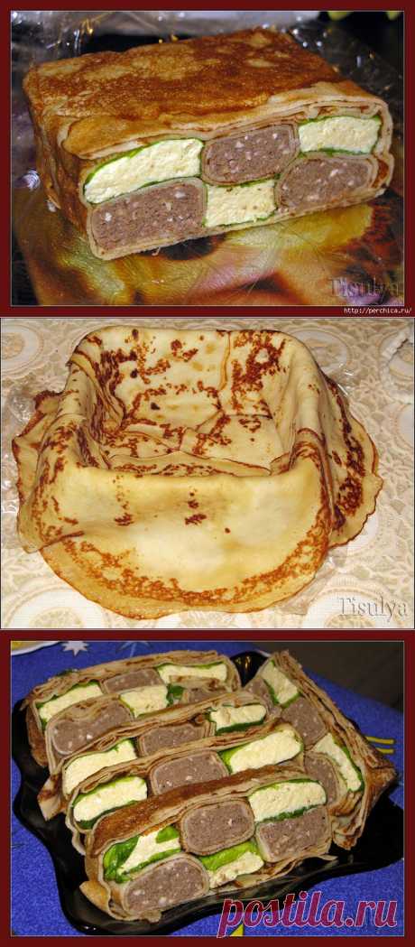 Блинная закуска *Шахматка*.