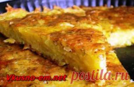 Запеканка из картофеля с чесноком и сыром