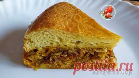 Заливной пирог с капустой Очень вкусный и простой в приготовлении заливной пирог с капустой. Этим рецептом со мной поделилась моя любимая тёща, а я сегодня делюсь этим замечательным рецептом с вами. #пирог #заливнойпирог #пиро...