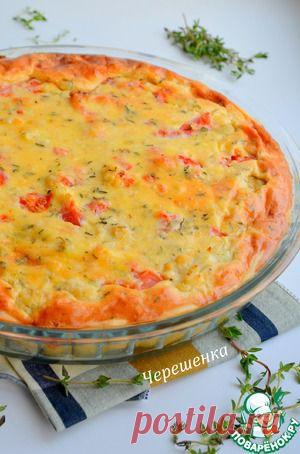 Киш с цветной капустой, помидорами и тимьяном - кулинарный рецепт