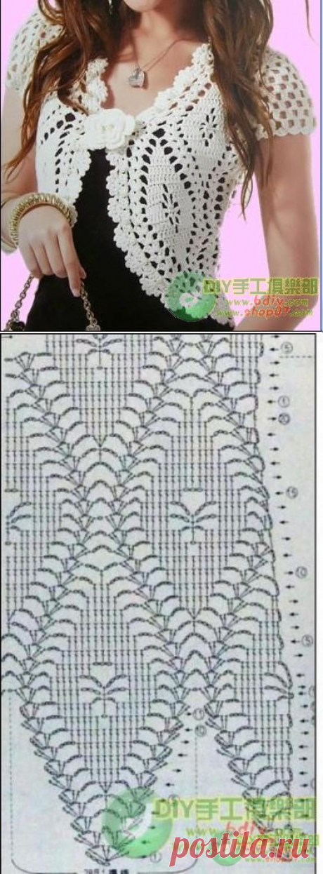Ажурный летний жилет вязаный крючком со схемами. Ажурный летний жилет крючком |