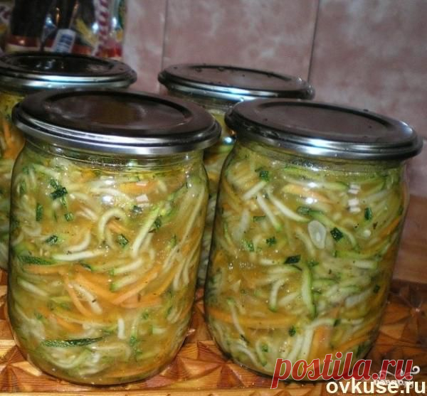 Кабачки по-корейски на зиму - Простые рецепты Овкусе.ру
