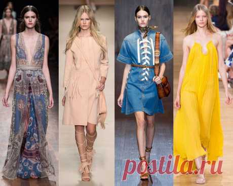 Модные платья весна-лето 2015
В этом году модные платья весна-лето 2015 пропитаны эстетикой 1970 годов, потому что в этом году очень популярно подчеркивать свою женственность. Романтическое макст, аристократичная замша, эклектические принты и бохо-шик – все это главные акценты этого сезона.
Фото модных платьев весна 2015 порадуют вас ярким разнообразием силуэтов и красок, перед которыми не устоит ни одна модница.