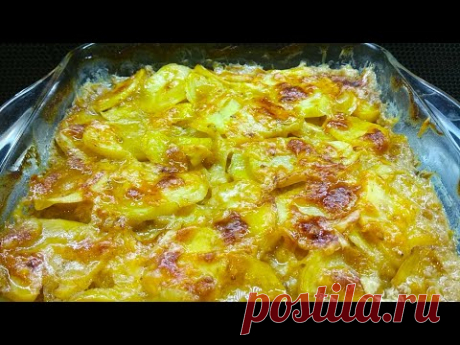 Картофель с мясом в духовке, без майонеза.