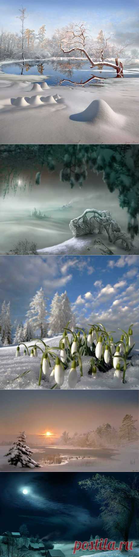 Пейзаж бледнел сквозь медленные тучи....