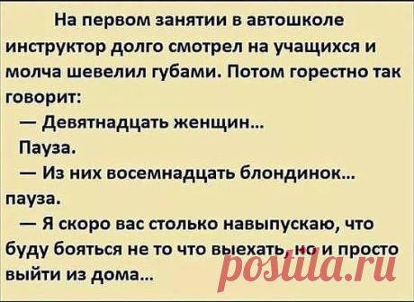 Блондинки в автошколе