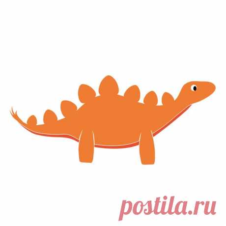 Cute Happy Little Stegosaurus Dinosaur Wall Decal Custom | Etsy