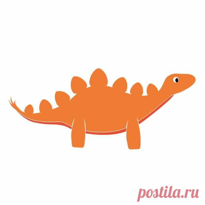 Cute Happy Little Stegosaurus Dinosaur Wall Decal Custom | Etsy