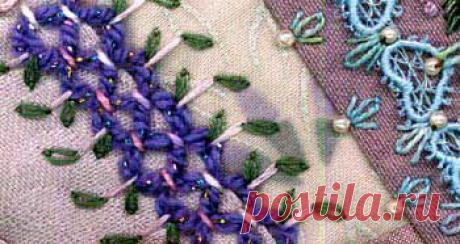 МОТИВЫ для вышивки КРЕЙЗИ-КВИЛТ..