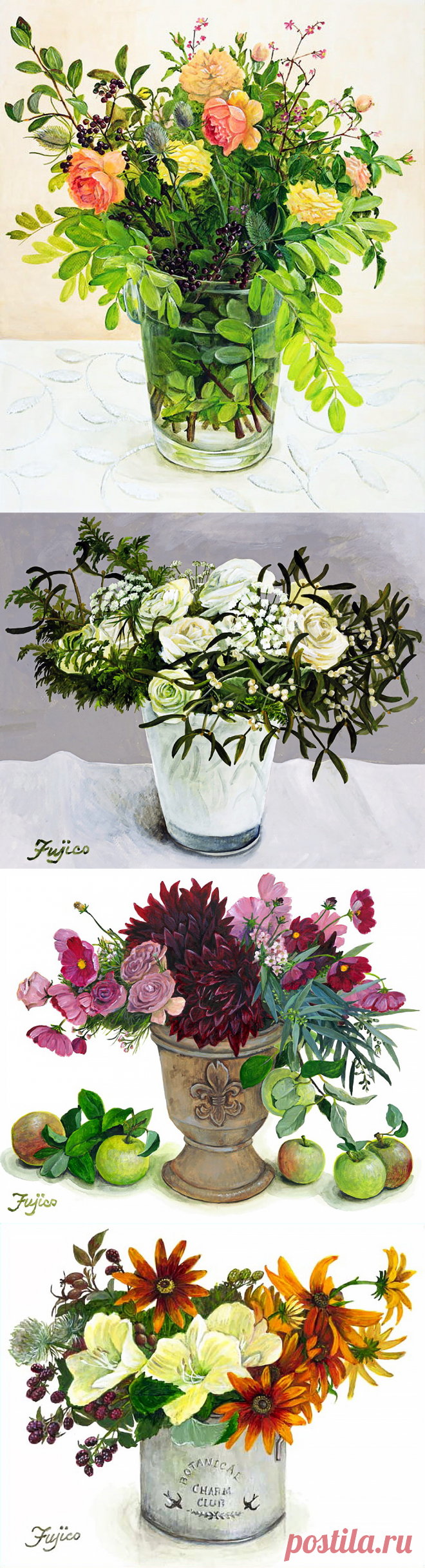 Художник Фуджико Хашимото (Fujico Hashimoto) 