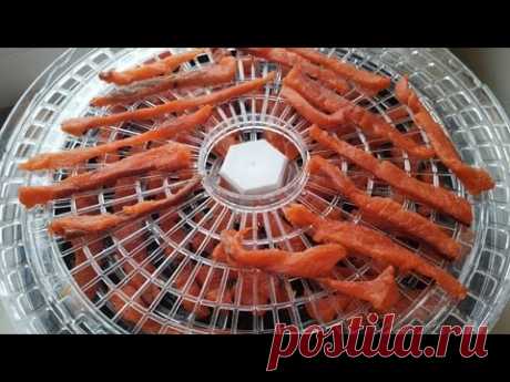 Закуска из красной рыбы  2в1, соленый и сушёный кижуч
