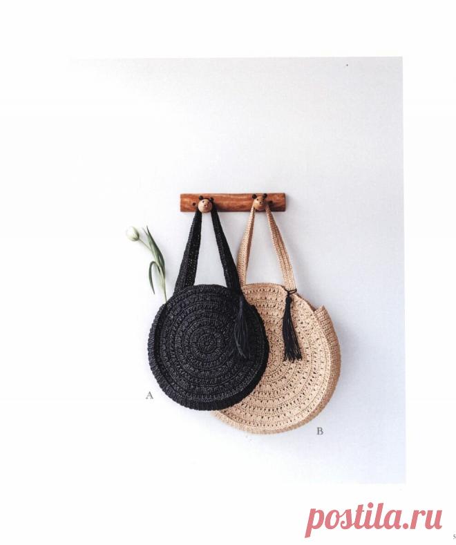 Летние сумки из рафии крючком. Схемы. | Вязание крючком | Яндекс Дзен