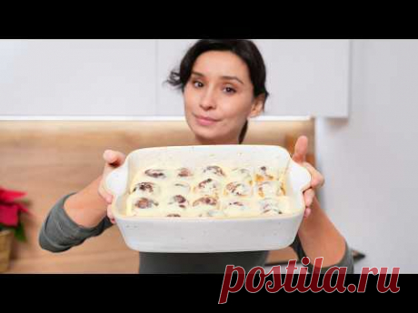 БОЖЕСТВЕННО вкусные булочки из слоеного теста! Ленивые синнабоны!