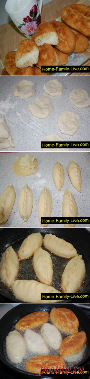 Пирожки с картошкой - пошаговый фоторецептКулинарные рецепты