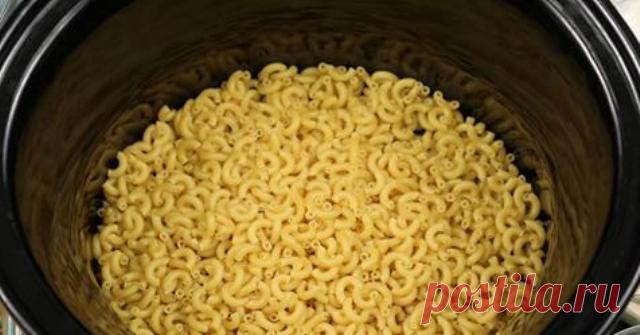 Отправьте макароны в мультиварку и подождите: конечный результат Вас поразит!  
