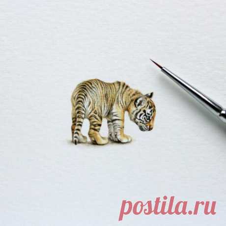 Крошечные рисунки от художницы Julia Las