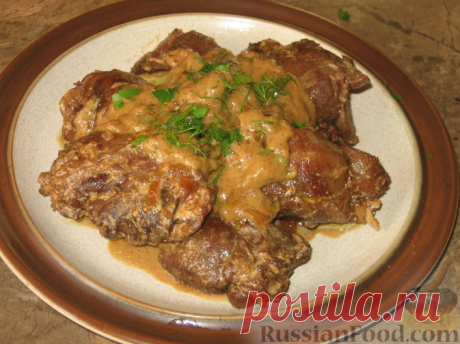 Рецепт: Жаркое из зайца на RussianFood.com