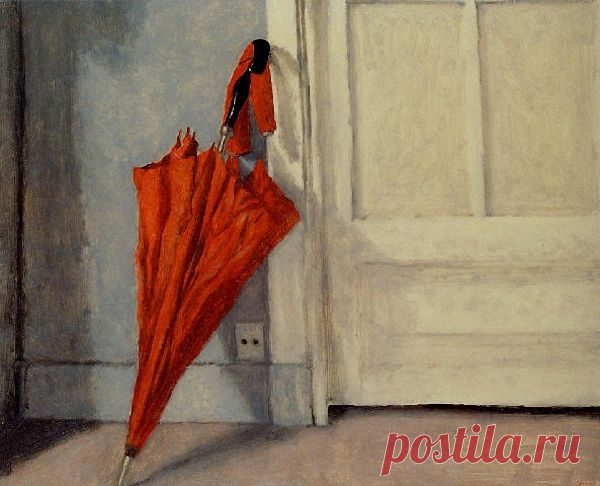 Avigdor Arikha (Israili-French, 1929-2010) The Red Umbrella.