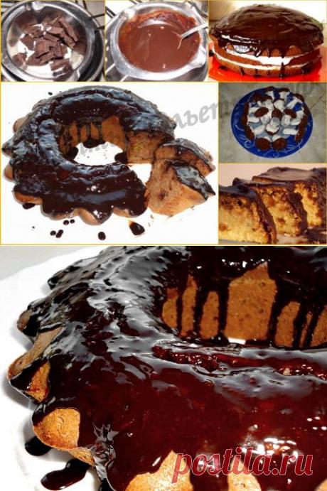 Шоколадная глазурь из шоколада рецепт | Рецепты Юльетты