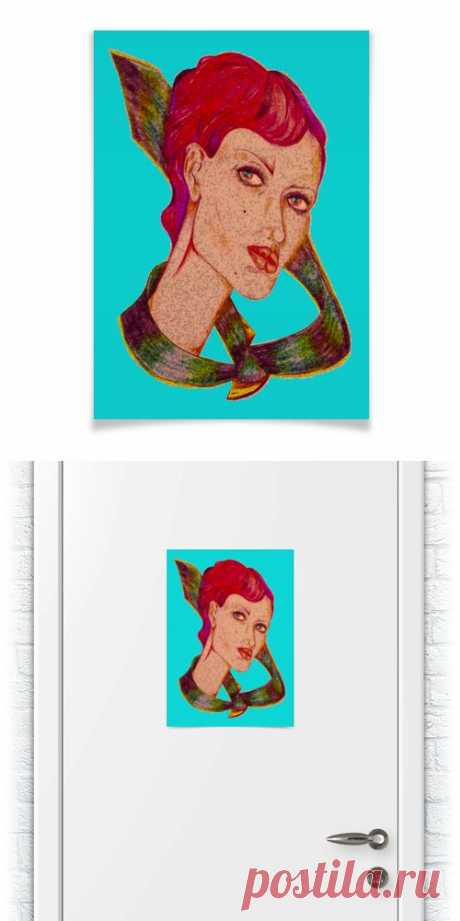 Плакат 42x29.7(A3) &quot;Девушка в галстуке.&quot; от Printissimo - Printio