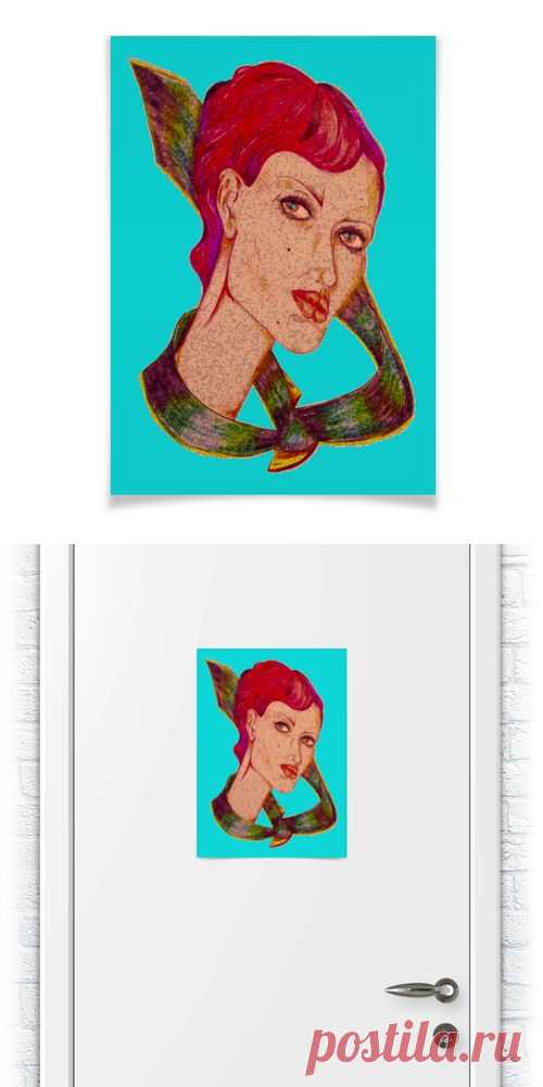Плакат 42x29.7(A3) "Девушка в галстуке." от Printissimo - Printio