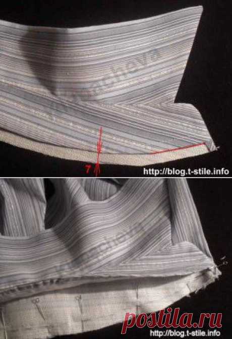 Блог &quot;О шитье&amp;#8230;&quot;  &amp;raquo; Соединение рубашечного воротника с горловиной сорочки