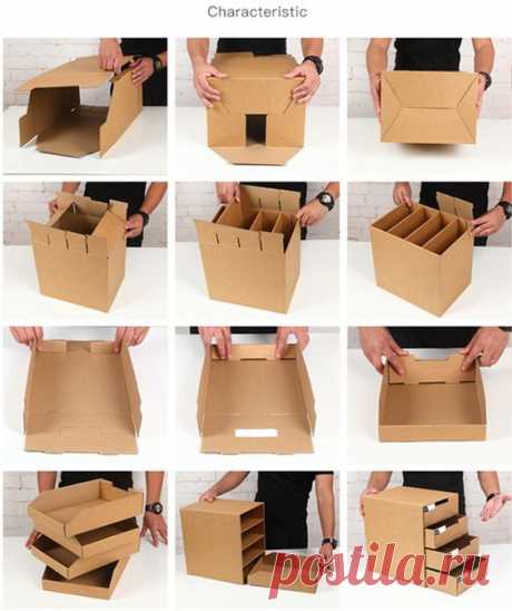 Desktop Multi layer Drawer Storage Box Creative Multifunctional Kraft Paper DIY File Sundry Document Cosmetic Jewelry Organizer-in Storage Drawers from Home & Garden on AliExpress - 11.11_Double…