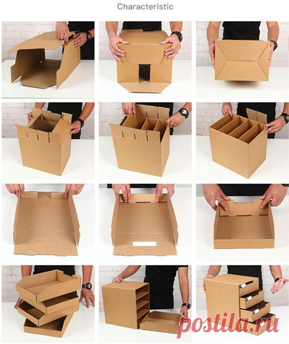 Desktop Multi layer Drawer Storage Box Creative Multifunctional Kraft Paper DIY File Sundry Document Cosmetic Jewelry Organizer-in Storage Drawers from Home & Garden on AliExpress - 11.11_Double…