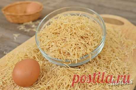 Домашняя яичная лапша Паутинка