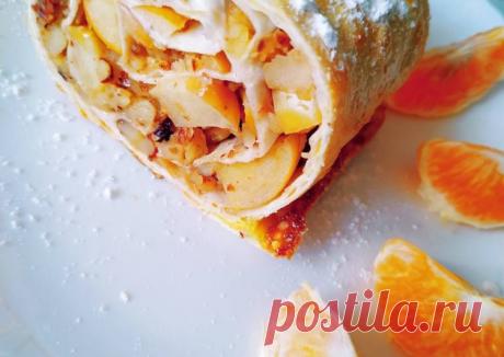 (12) Яблочный штрудель - пошаговый рецепт с фото. Автор рецепта Елена Брагина . - Cookpad