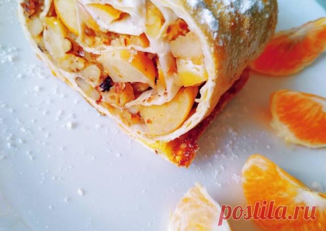 (12) Яблочный штрудель - пошаговый рецепт с фото. Автор рецепта Елена Брагина . - Cookpad