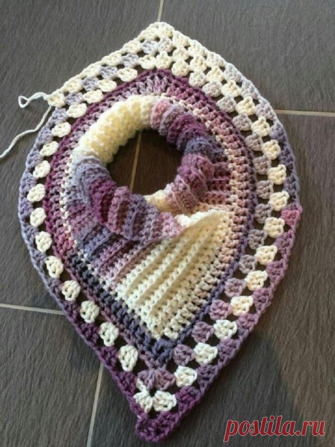 un col châle au crochet pour cet hiver | La Grenouille Tricote