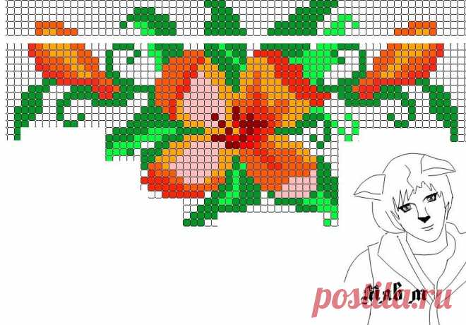 Схемы для чокеров с бахромой из бисера