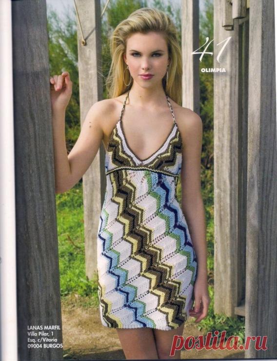 ЗИГЗАГИ И ВОЛНЫ 2.Платье а-ля Миссони