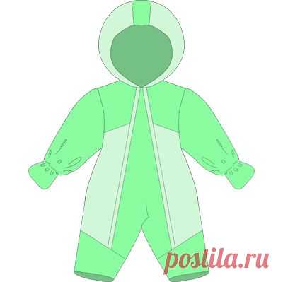 Выкройка зимнего комбинезона с цельнокроеной варежкой | Шкатулка