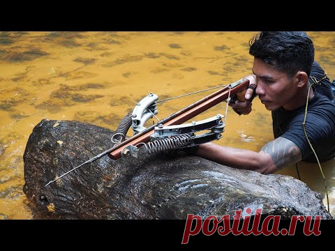 How To Make Cross Bowfishing | Cross Bowfishing VS Huge Fish