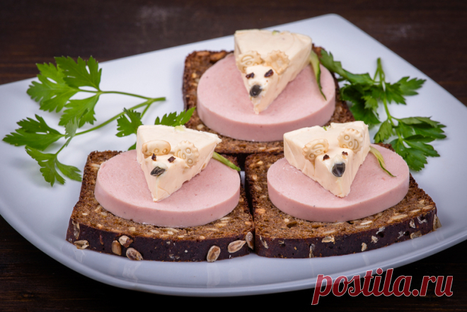 20 красивых идей как украсить салаты на Новый год Белой Крысы